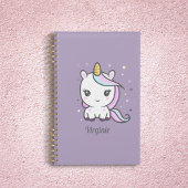 Cute Unicorn Paarse Planner