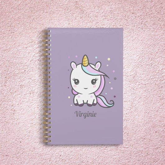 Cute Unicorn Paarse Planner