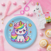 Cute Unicorn Papieren Bordje (Feest)