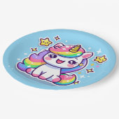 Cute Unicorn Papieren Bordje (Gekanteld)
