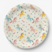 Cute Unicorn Papieren Bordje (Voorkant)