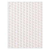 Cute Unicorn Pastel Regenboogrechthoek Tafelkleed (Voorkant)