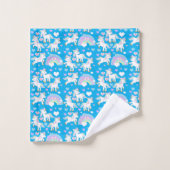 Cute Unicorn Pattern Bad Handdoek (Wasdoekje)