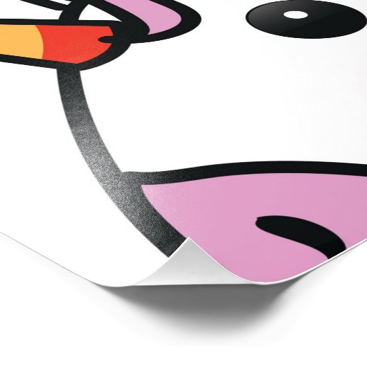 Cute Unicorn Pattern Foto Afdruk (Hoek)