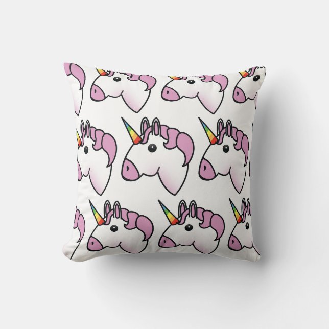 Cute Unicorn Pattern Kussen (Voorkant)