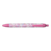 Cute Unicorn Pattern - Personalize Zwarte Inkt Pen (Achterkant)