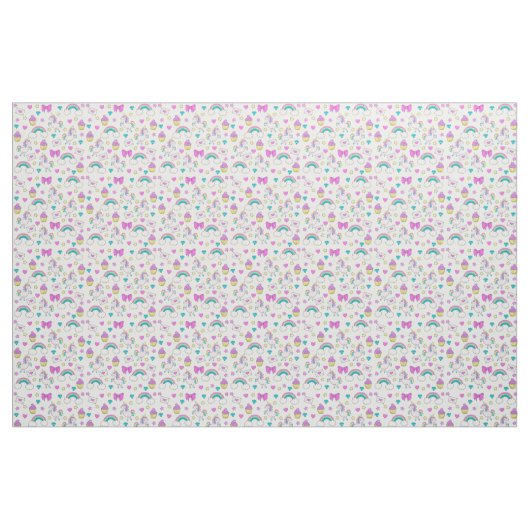 Cute Unicorn Pattern Stof (Fat Quarter)