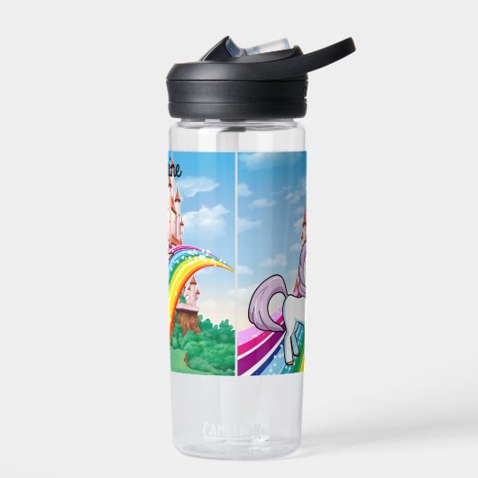 Cute UNICORN Personalize Girl's Name Waterfles (Links)