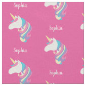 Cute Unicorn Personalized Pink Stof (Close Up)