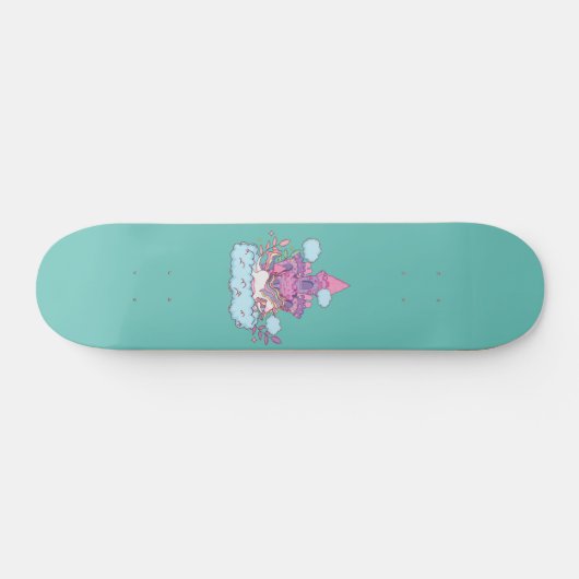 Cute unicorn persoonlijk skateboard (Horizontaal)