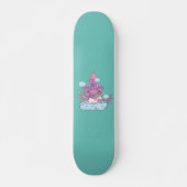 Cute unicorn persoonlijk skateboard (Voorkant)