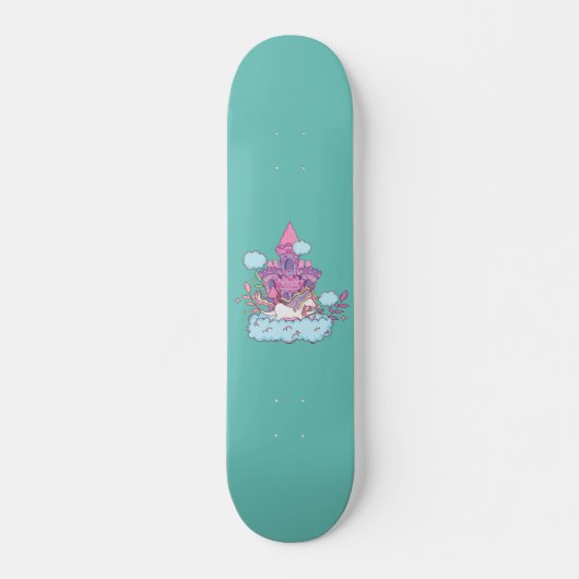 Cute unicorn persoonlijk skateboard (Voorkant)