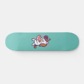 Cute unicorn persoonlijk skateboard (Horizontaal)