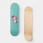 Cute unicorn persoonlijk skateboard (Voorkant)
