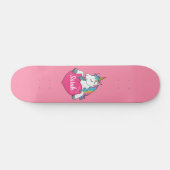 Cute Unicorn Persoonlijke Naam Persoonlijk Skateboard (Horizontaal)