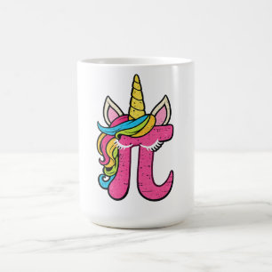 Cute Unicorn Pi-dag 3.14 Math Getal Pi Pun T-Shirt Koffiemok