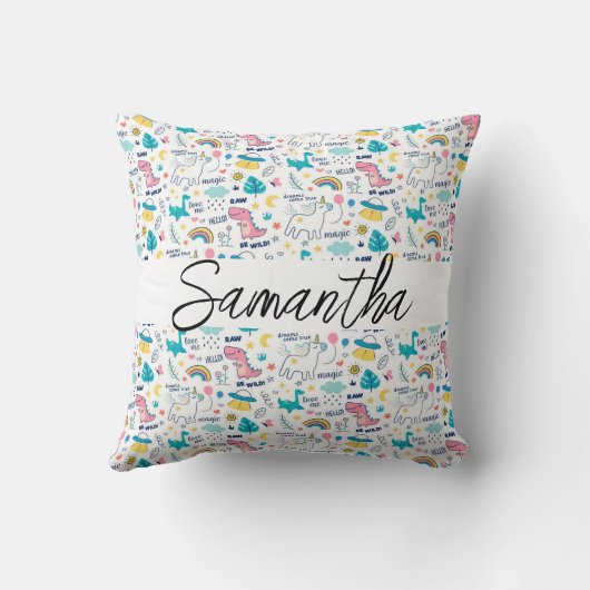 Cute Unicorn Pillow Kussen (Achterkant)