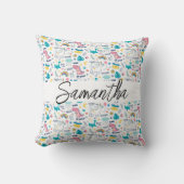 Cute Unicorn Pillow Kussen (Voorkant)