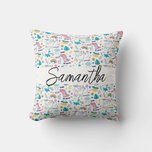 Cute Unicorn Pillow Kussen (Voorkant)