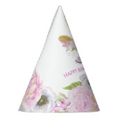 Cute Unicorn Pink Birthday Party Whimsical™ Feesthoedjes (Links)