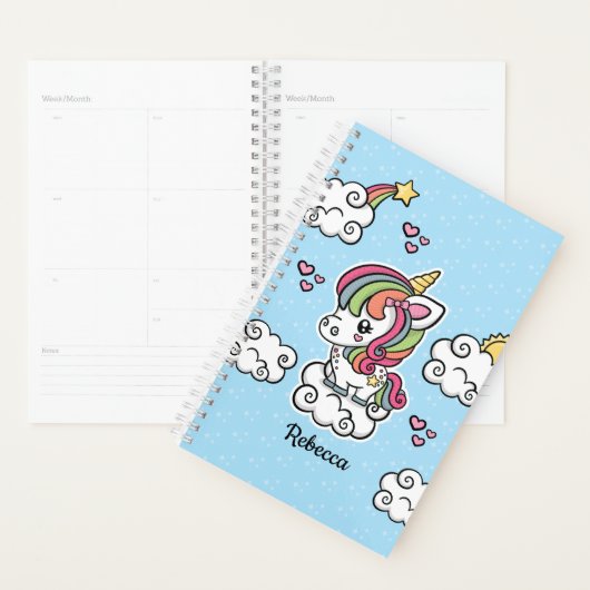 Cute Unicorn-planner Planner (Display)
