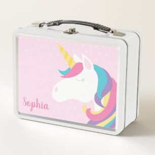 Cute Unicorn Polka Dot Personalized Girl