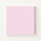 Cute Unicorn Polka Dot Personalized Sketchbook Notitieboek (Achterkant)