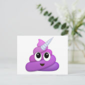 Cute Unicorn Poop emoji Briefkaart (Staand voorkant)