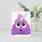 Cute Unicorn Poop emoji Briefkaart (Staand voorkant)