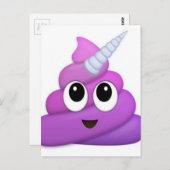 Cute Unicorn Poop emoji Briefkaart (Voorkant / Achterkant)