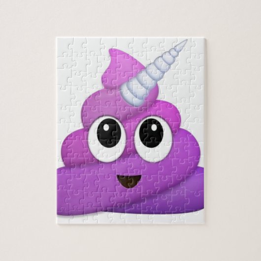 Cute Unicorn Poop emoji Legpuzzel (Verticaal)