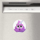 Cute Unicorn Poop emoji Magneet (Insitu (Vaatwasser))
