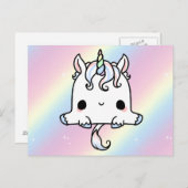 Cute Unicorn Post Card Briefkaart (Voorkant / Achterkant)