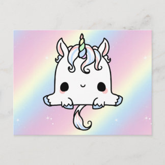 Cute Unicorn Post Card Briefkaart
