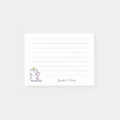 Cute Unicorn Post-it® Notes (Voorkant)