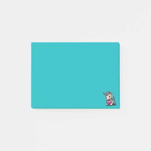 Cute Unicorn Post-it® Notes (Voorkant)