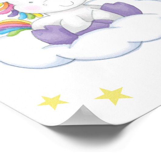 Cute Unicorn Poster (Hoek)