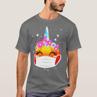 Cute Unicorn Pumpkin Halloween Thanksgiving - 10 T-shirt