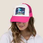 Cute Unicorn Raibow Clouds Trucker Pet (In situ)