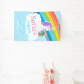 Cute Unicorn Rainbow Birthday Welcome Banner (Insitu)
