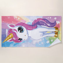 Cute Unicorn Rainbow Fantasy Illustration