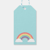 Cute Unicorn Rainbow Girls Birthday Party Cadeaulabel (Achterkant)