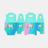 Cute Unicorn Rainbow Magical Birthday Party Bedankdoosjes (Uitgevouwen)