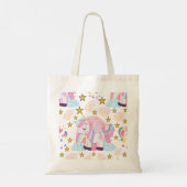 Cute Unicorn Rainbow Magical Personalized Tote Bag (Achterkant)