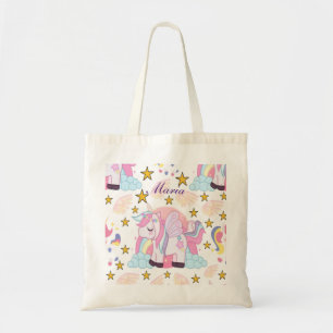 Cute Unicorn Rainbow Magical Personalized Tote Bag