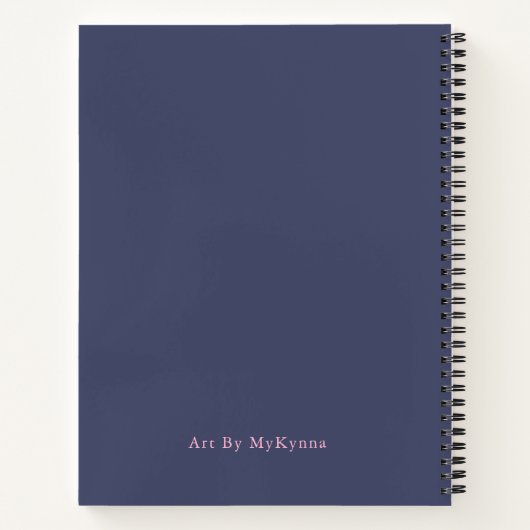 Cute Unicorn Rainbow Sketchbook Notitieboek (Achterkant)