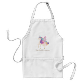 Cute Unicorn Rainbow Standaard Schort