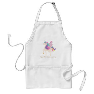 Cute Unicorn Rainbow Standaard Schort