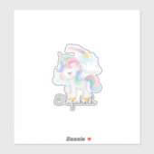 Cute Unicorn Rainbow Star Sticker (Vel)