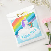 Cute Unicorn Rainbow Thank You  Bedankzakje (Gezegeld)